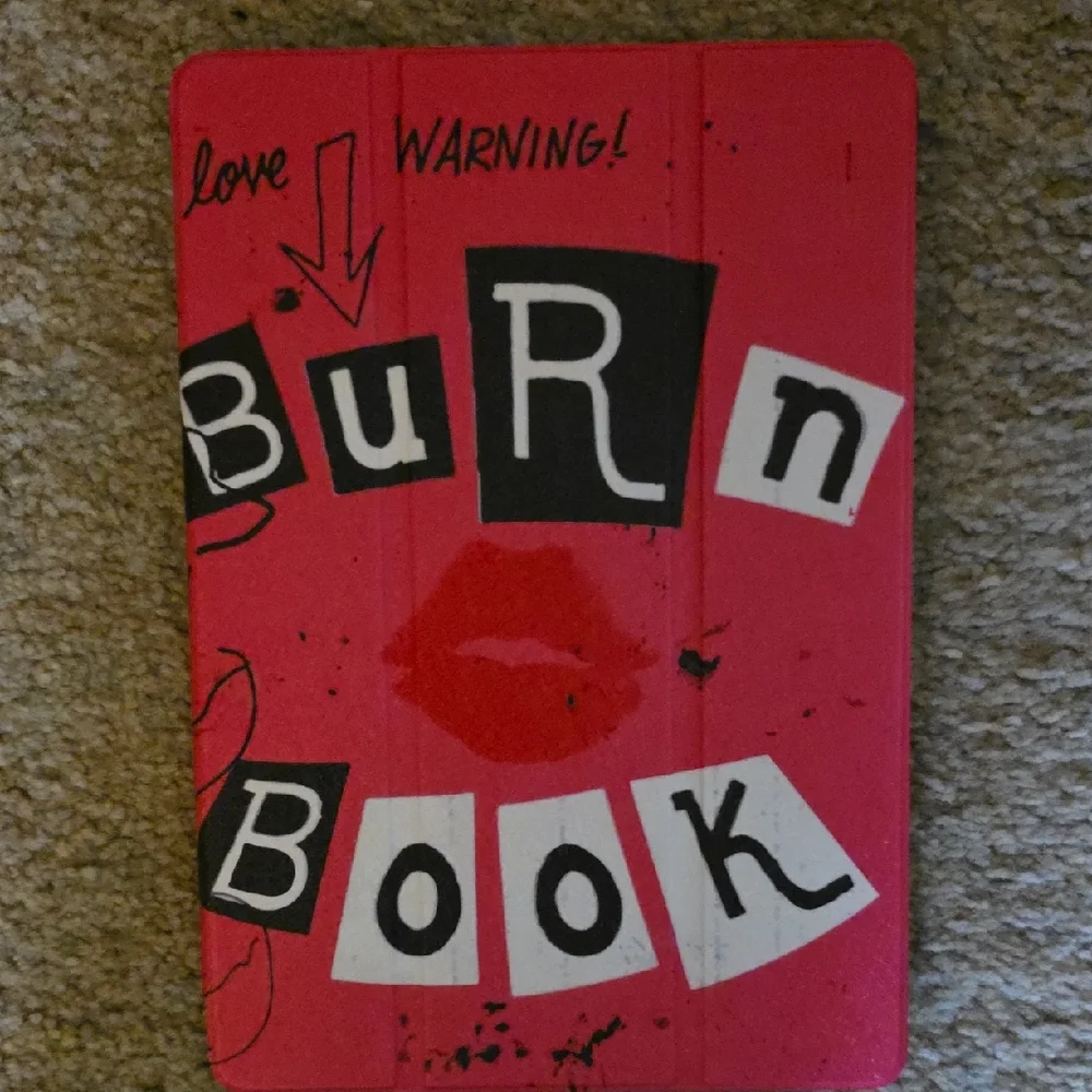 Pink Burn Book Print Samsung Tablet 9 FE Case